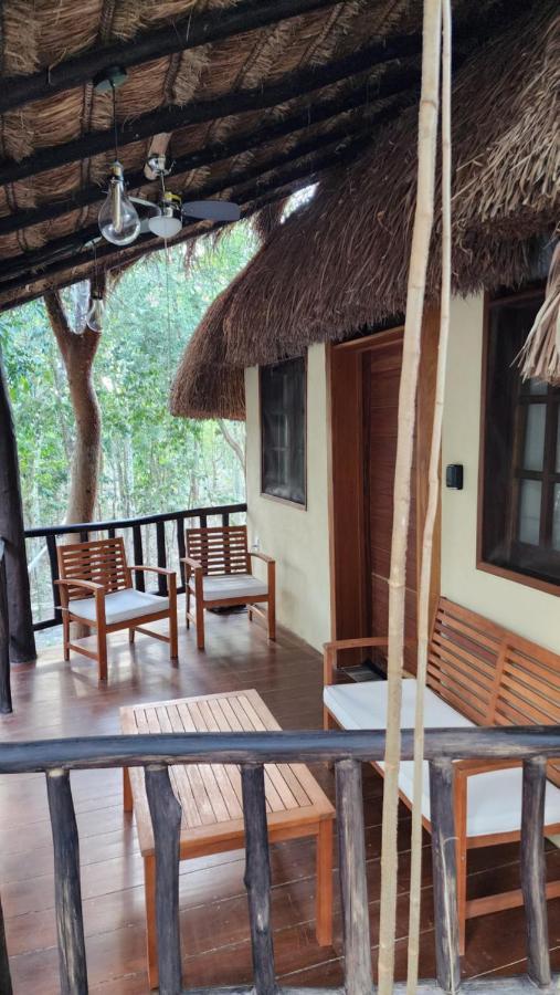 Hotel Cabanas Aldea Maya Xpujil Ngoại thất bức ảnh