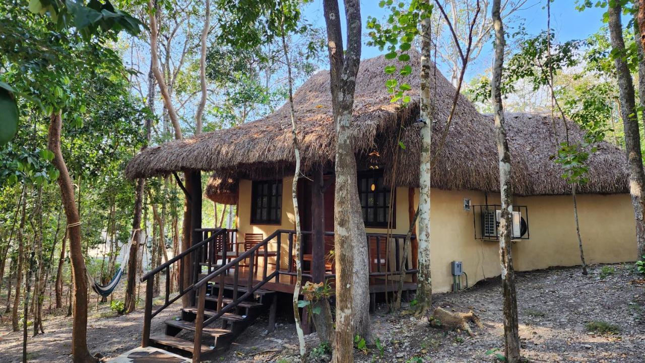 Hotel Cabanas Aldea Maya Xpujil Ngoại thất bức ảnh